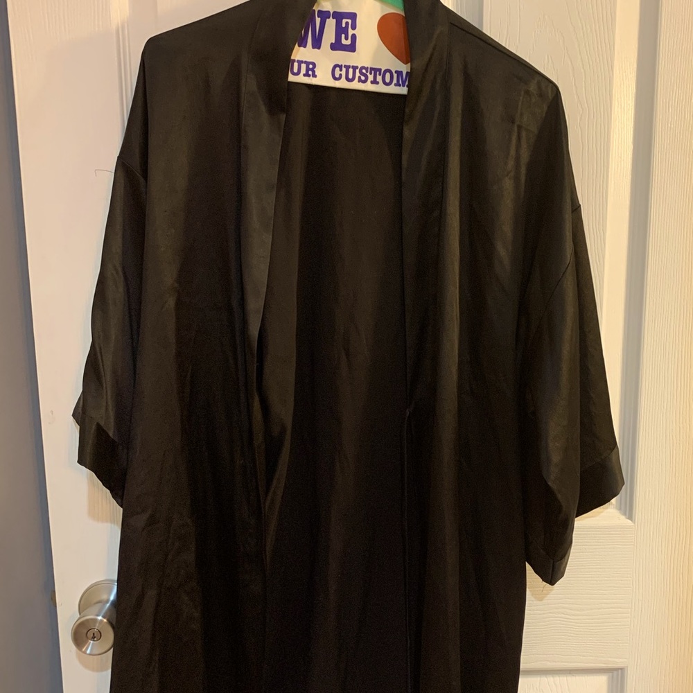 VS black sateen robe